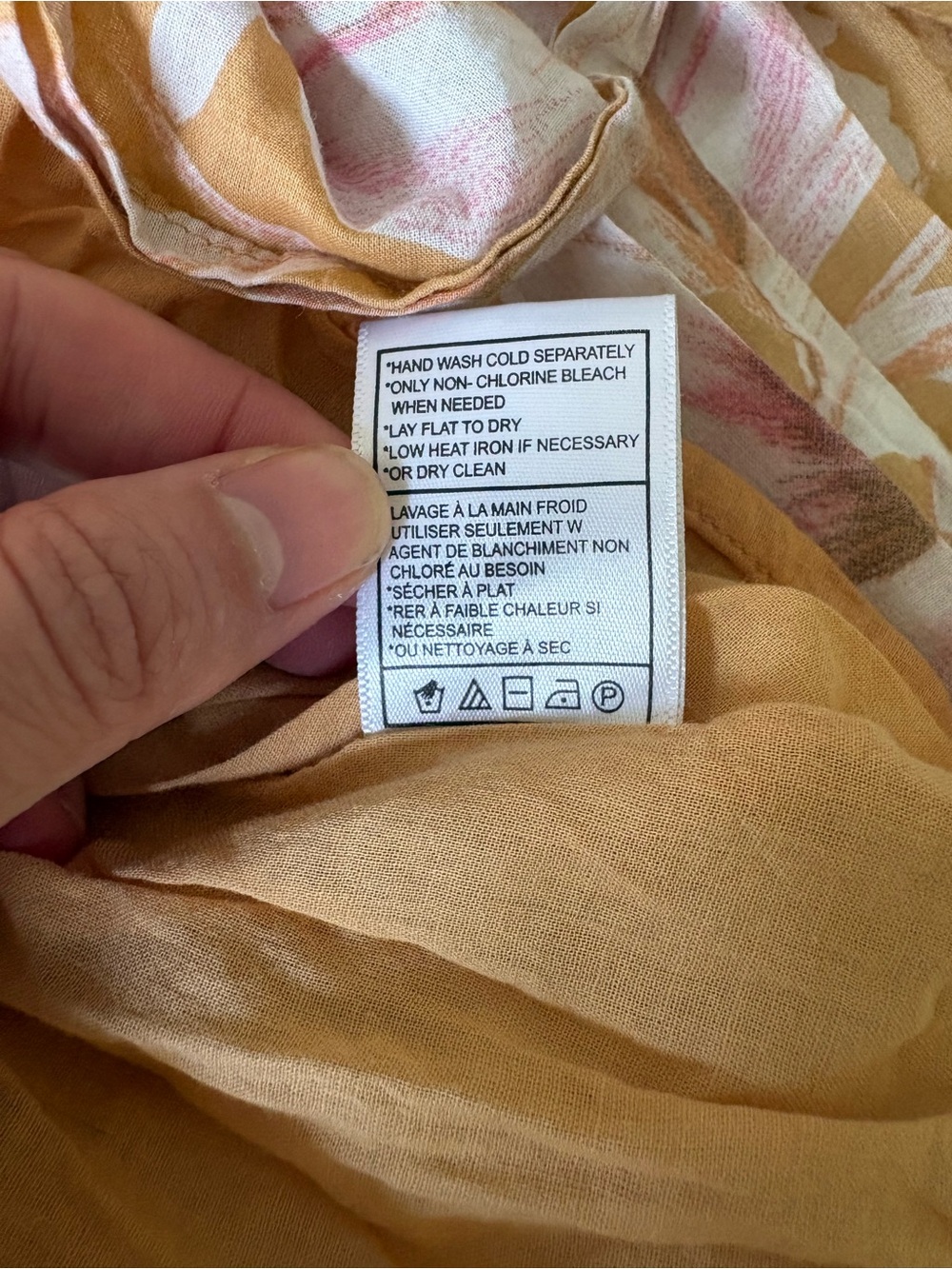 Steve Madden Mustard and Blush Tiered Mini Dress - Picture 7 of 7